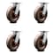 Service Caster 8 Inch Kingpinless High Temp Phenolic Wheel Swivel Top Plate Caster SCC, 4PK SCC-KP30S820-PHRHT-4 - alternate 1